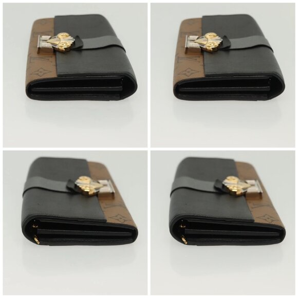 LOUIS VUITTON Monogram Reverse Portefeuille Sarah Long Wallet M64488 Auth 140380 - Picture 16 of 16